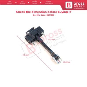 BDP1588 Butée de porte arrière, limiteur de sangle de vérification pour S40 MK2 544 V50 545 C30 533 31217751 Pièces automobiles Bross Fabriqué en Turquie - Product Image 2