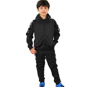 Solid Color Kids Winter Plus Size Tracksuit Set Hoodie Jogger Pants Soft <b>Fleece</b> Two-Piece Outfit for Boys Casual Wear Customized - Product Image 1