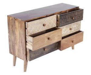 Aparador de gabinete blanco de madera maciza de lujo moderno, muebles de noche con acabado Natural para sala de estar de granja, sala de estar de la mejor calidad - Product Image 3