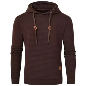 Sweat-shirt à capuche unisexe de haute qualité avec impression personnalisée en polyester/coton pour hommes, couleur unie, respirant, avec logo, motif uni pour l'hiver - Product Image 1