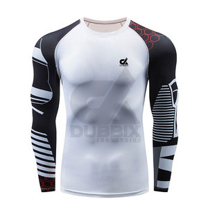 เสื้อรัดกล้าม MMA คุณภาพดีสำหรับผู้ชาย ออกแบบเองได้ สำหรับฝึกซ้อมและแข่งขัน ผลิตจากผ้าสแปนเด็กซ์/โพลีเอสเตอร์ ยี่ห้อ DUBBIX INDUSTRIES ราคาสมเหตุสมผล - Product Image 1