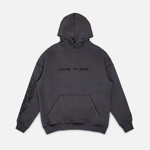 เสื้อมีฮู้ดแบบมีซิปสำหรับผู้ชายผ้าคอตตอนเนื้อนุ่มระบายอากาศได้ดีมี100% ทันสมัยปรับแต่งโลโก้ได้ - Product Image 3