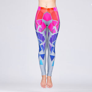 Women's High-Waisted Breathable Compression Leggings with <b>Tummy</b> <b>Control</b> for Workout-Solid Style Pants - Product Image 5