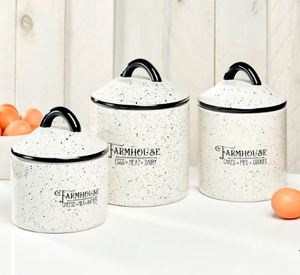 Boîte de conserve de cuisine galvanisée peu encombrante Conteneur durable élégant Idéal pour l'organisation du garde-manger et l'affichage du comptoir - Product Image 6