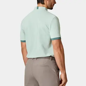 Nueva tendencia Polo-Neck Fast Dry Men Polo Shirt Activewear Quick Dry Cómodo Gym Shirt - Product Image 4