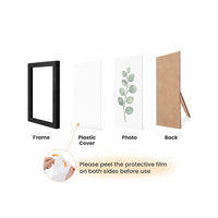 Cadre photo en bois simple HuaJia, best-seller, créatif, en bois massif, moderne, changeant de couleur, personnalisable