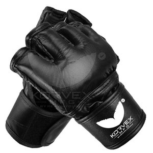 Guantes Profesionales de Cuero para MMA y Grappling con Protección Acolchada en los Nudillos, Diseño de Dedos Abiertos, Cierre Seguro en la Muñeca y Absorción de Humedad - Product Image 2
