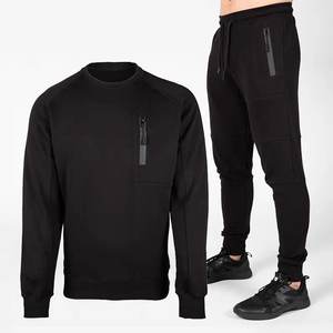 Conjunto de sudadera y Jogger de otoño para hombre, chándal para hombre con logotipo personalizado cosido, chándal para hombre - Product Image 2