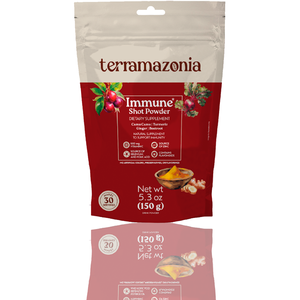 3 units of Terramazonia <b>Immune</b> <b>Shot</b> Powder Sweet Taste 5.3 oz (150g) Camu Camu Turmeric Ginger Beetroot Dietary Supplement - Product Image 2