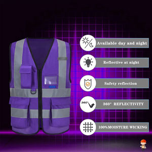 Chaleco DE SEGURIDAD personalizado de gran oferta, varios tamaños, ropa de trabajo Oem, Chaleco de seguridad, construcción, ropa de alta visibilidad, chaleco de seguridad reflectante - Product Image 4