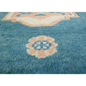 Tapis en laine noué à la main Nuray Blue, motif médaillon et oriental, pour la maison, le couloir, le salon, la chambre - Pae-1252, taille 9x12, pour adolescents - Product Image 3
