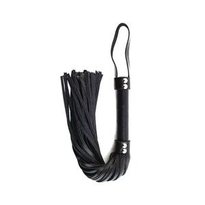 JEXMOO Custom Handmade Leather Cracker Floggers Craft Tools Black New Arrival Adults' 2 Sets <b>Bondage</b> <b>Gear</b> International - Product Image 5