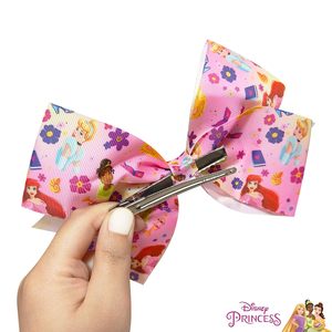 Pince à cheveux princesse de Noël personnalisable OEM/ODM, en gros-grain, motif dessin animé, emballage carton, prix direct usine - Product Image 3