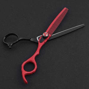 ชุดกรรไกรตัดผมสีดำสำหรับช่างตัดผมสแตนเลสเกรดอุตสาหกรรมมืออาชีพ - Product Image 3