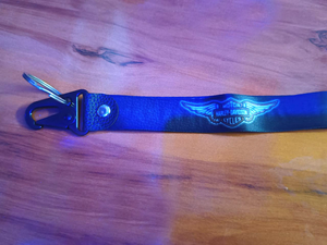 Chất Lượng Hàng Đầu Harley Davidson 25Mm Satin Keychain Khuyến Mại Dây Buộc Với Carabiner Eagle Móc Và Phẳng Challa - Product Image 3