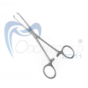 Pince à tissus Odontomed Allis 16 cm 4x5 dents en acier inoxydable certifiée CE Classe I, pince chirurgicale pour préhension des tissus intestinaux - Product Image 2