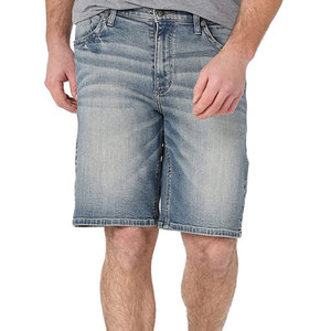 Shorts en jean respirants pour homme taille adulte avec logo personnalisé, style décontracté d'été, fermetures éclair - Product Image 1