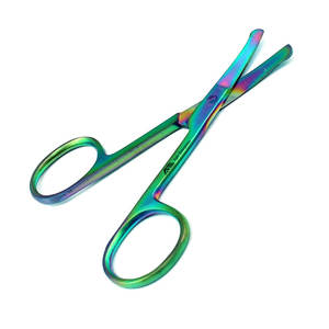 Ciseaux à sourcils en acier inoxydable de qualité supérieure utilisés dans tous les travaux de beauté vente en gros - Product Image 6