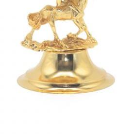 เตาเผาเครื่องหอมรูปม้าชุบทองหรูหรา ตัดด้วยเลเซอร์บนโลหะ สำหรับตกแต่งบ้าน งานแต่งงาน ของประดับตกแต่ง และใช้เป็นของขวัญ - Product Image 5