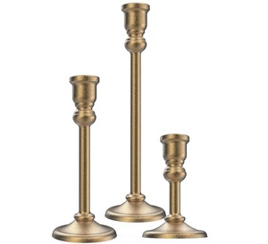 Bougeoir vintage élégant pour mariage, décoration de table pour la maison, Noël - Product Image 3