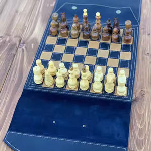 Juego de Backgammon de Cuero Suave, Plegable y Desmontable, para Viajes y Fiestas al Aire Libre, de AQDAS INDUSTRIES - Product Image 5