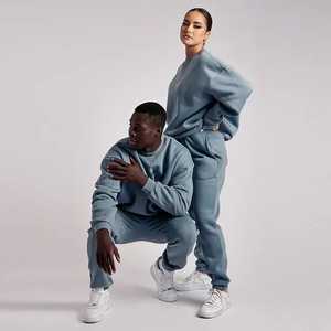 Ensemble survêtement unisexe avec logo personnalisé, sweat-shirt d'hiver pour homme, jogging, streetwear, 100% coton biologique, extensible dans les quatre sens - Product Image 6