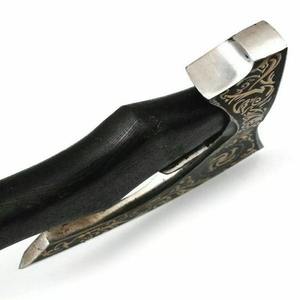 Hache à tête embossée en acier Damas 1095, acier inoxydable à haute teneur en carbone, qualité industrielle, avec manche en bois pour le camping en plein air, le bricolage - Product Image 6