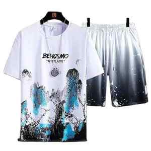 Ensemble 2 pièces T-shirt et short à manches courtes pour hommes - Product Image 2