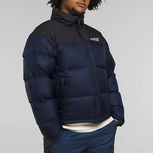 Meilleure vente de veste bouffante décontractée du fabricant Direct Factory pour l'hiver Fermeture à glissière à capuche pour hommes avec col montant - Product Image 3