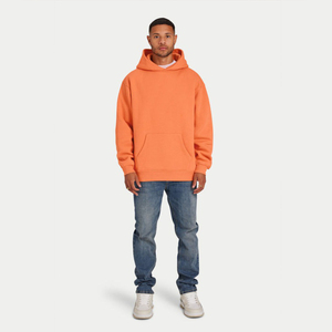 Sweat à capuche à manches longues en molleton de style streetwear surdimensionné pour homme, 100% coton, impression numérique personnalisable, logo personnalisé pour - Product Image 1