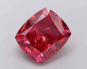 เพชรทรงคุชชั่น 10.03 กะรัต สีชมพูแดงสดแบบแฟนซี ผลิตในห้องปฏิบัติการ CVD ได้รับการรับรองจาก IGI เครื่องประดับคุณภาพสูงระดับหรู - Product Image 1