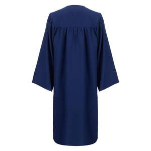 Robe de clergé d'église blanche à manches longues pour les ministres Broderie de poitrine croisée col romain élégant - Product Image 2
