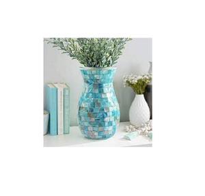 Florero de nácar, artículo decorativo, tamaño personalizado, el mejor florero de MOP de color azul - Product Image 1