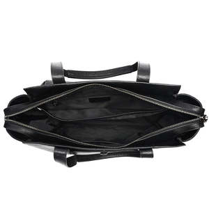 Bolso de Hombro de Cuero Genuino de Lujo, Moderno, Unisex, para Portátil de 15 Pulgadas, con Cierre de Cremallera, Ligero y de Gran Capacidad - Product Image 3