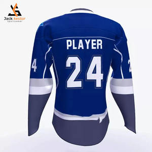 Jersey de Hockey sobre Hielo Unisex Ecológico 100% Poliéster con Nombres de Equipos Personalizados, Letras y Números Cosidos, Suéter Deportivo de Entrenamiento - Product Image 2