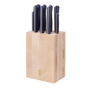 Accesorios de cocina de madera Estante para cuchillos Portacuchillos de madera para artículos decorativos de mesa de forma cuadrada - Product Image 1