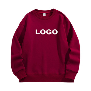 Sudadera de manga larga de lana tecnológica para hombre, sudaderas de cuello redondo de algodón 100% bordadas con logotipo personalizado de alta calidad - Product Image 1