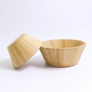 Natural Wooden Vintage Salad <b>Serving</b> <b>Bowl</b> Japanese Fruit <b>Bowl</b> for Party Decorative Kitchenware Use From India at Wholesale Rate - Product Image 2