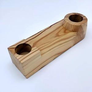 Portavelas de madera de corteza de lujo para el hogar y la actividad religiosa, candelabros de madera natural, novedad - Product Image 3