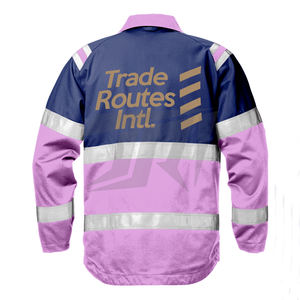 Vestes de vêtements de travail de sécurité personnalisables avec bandes de sécurité réfléchissantes Polyester durable OEM B2B Commandes en gros Support avec logo personnalisé - Product Image 2