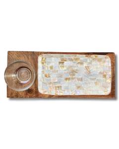 ถาดเสิร์ฟช็อกโกแลตไม้กระถินเทศสำหรับเดือนรอมฎอนและวันอีด ประดับด้วยลายอักษรวิจิตรฝังมุก สำหรับเสิร์ฟขนมหวานในงานจัดเลี้ยง - Product Image 6