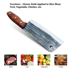 Couteau à découper de style japonais en acier Corban, lame en acier au carbone tranchante comme un rasoir, étui en cuir, pour la cuisine, l'industrie alimentaire, les chefs - Product Image 5