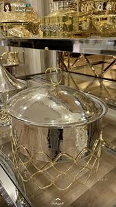 Platos para Calentar Comida para Bodas, Diseño Único, Juego de Buffet Dorado para Hoteles y Restaurantes, Uso Diario - Product Image 4