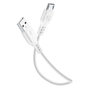 Cable Micro USB Tipo-C a Tipo-C de 1m, Blanco, con Revestimiento de TPE, Compatible con Teléfonos Android, Impresoras, Escáneres y Automóviles - Product Image 1