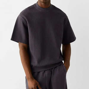 OEM personnalisé de haute qualité 100% coton lourd coupe ample surdimensionné Vintage épaule tombante lavage à l'acide T-shirt imprimé pour hommes - Product Image 1