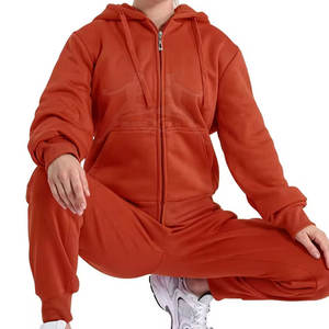 Survêtement en tissu premium avec fermeture éclair, capuche réglable et fermeture éclair frontale, style décontracté - Product Image 6