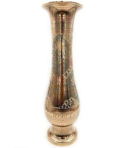 แจกันดอกไม้ทองเหลืองดีไซน์พิเศษคุณภาพสูงสำหรับตกแต่งบ้าน แจกันดอกไม้โลหะขายดีที่สุด ของตกแต่งบ้าน - Product Image 6