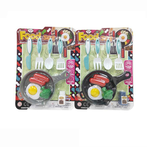 EPT Dollar Spielzeug Ei Besteck Set Küchen pfanne Verwendung Lebensmittel Spielzeug für Kinder Mädchen - Product Image 1
