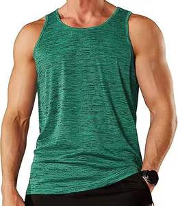 Camiseta sin Mangas para Hombre, Transpirable, de Secado Rápido, para Gimnasio, Fitness, Casual, Ajustada, de Tela de Punto Sólida - Product Image 2