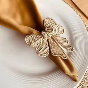 Farmhouse Style Woven Rattan Napkin <b>Ring</b> With Durable Build <b>For</b> Long Lasting Dining Table Use - Product Image 2